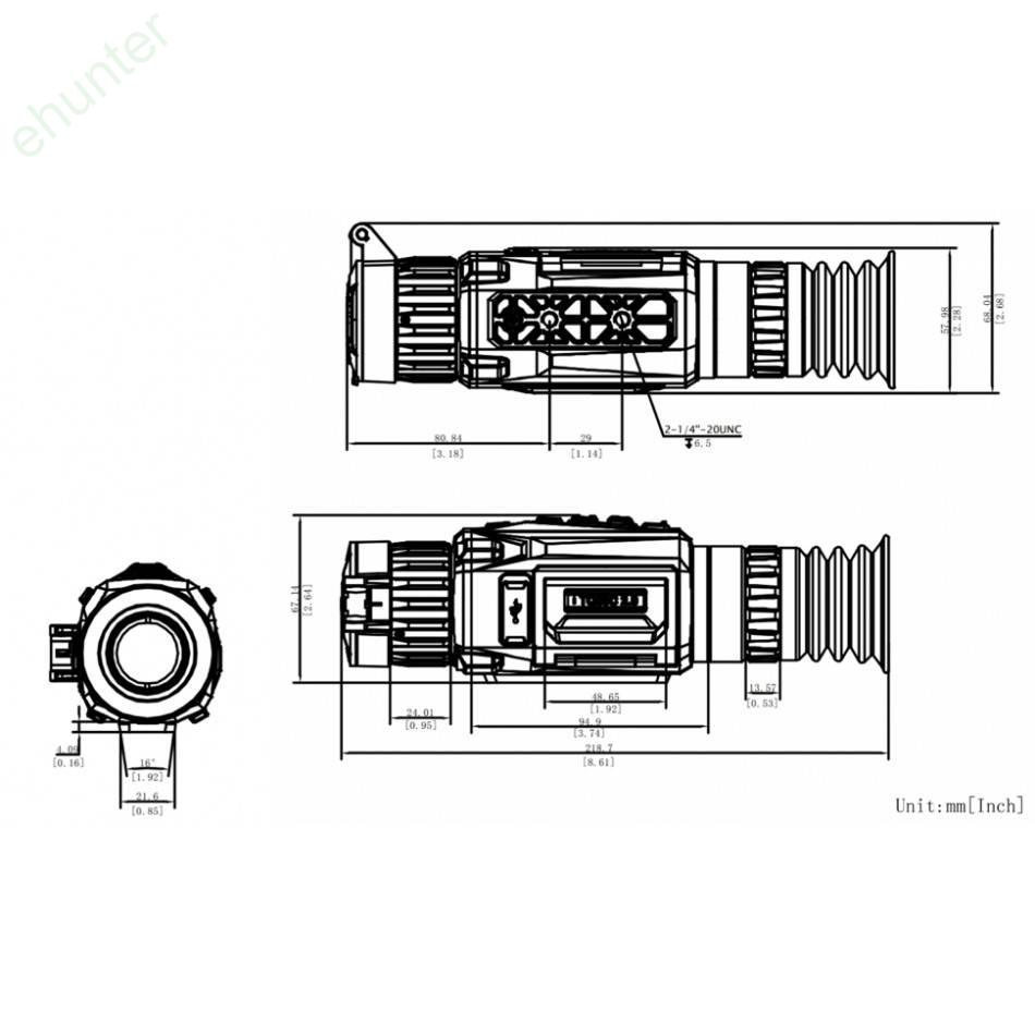 HIKMICRO THUNDER TE25 2.0 - Termovízny zameriavač